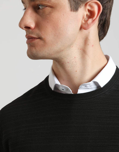 Maglia girocollo strutturata