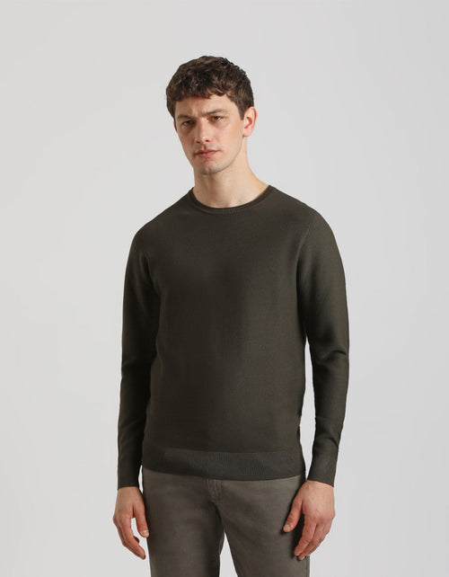 Maglia girocollo in viscosa