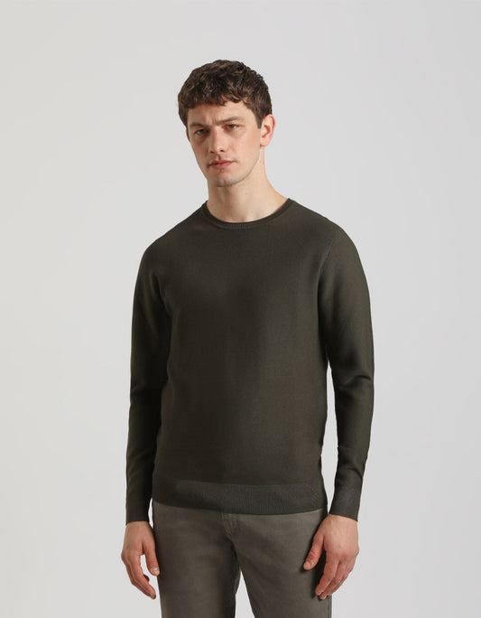 Maglia girocollo in viscosa