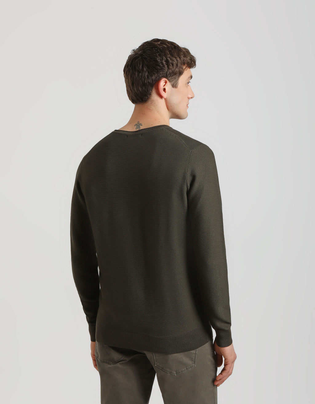 Maglia girocollo in viscosa