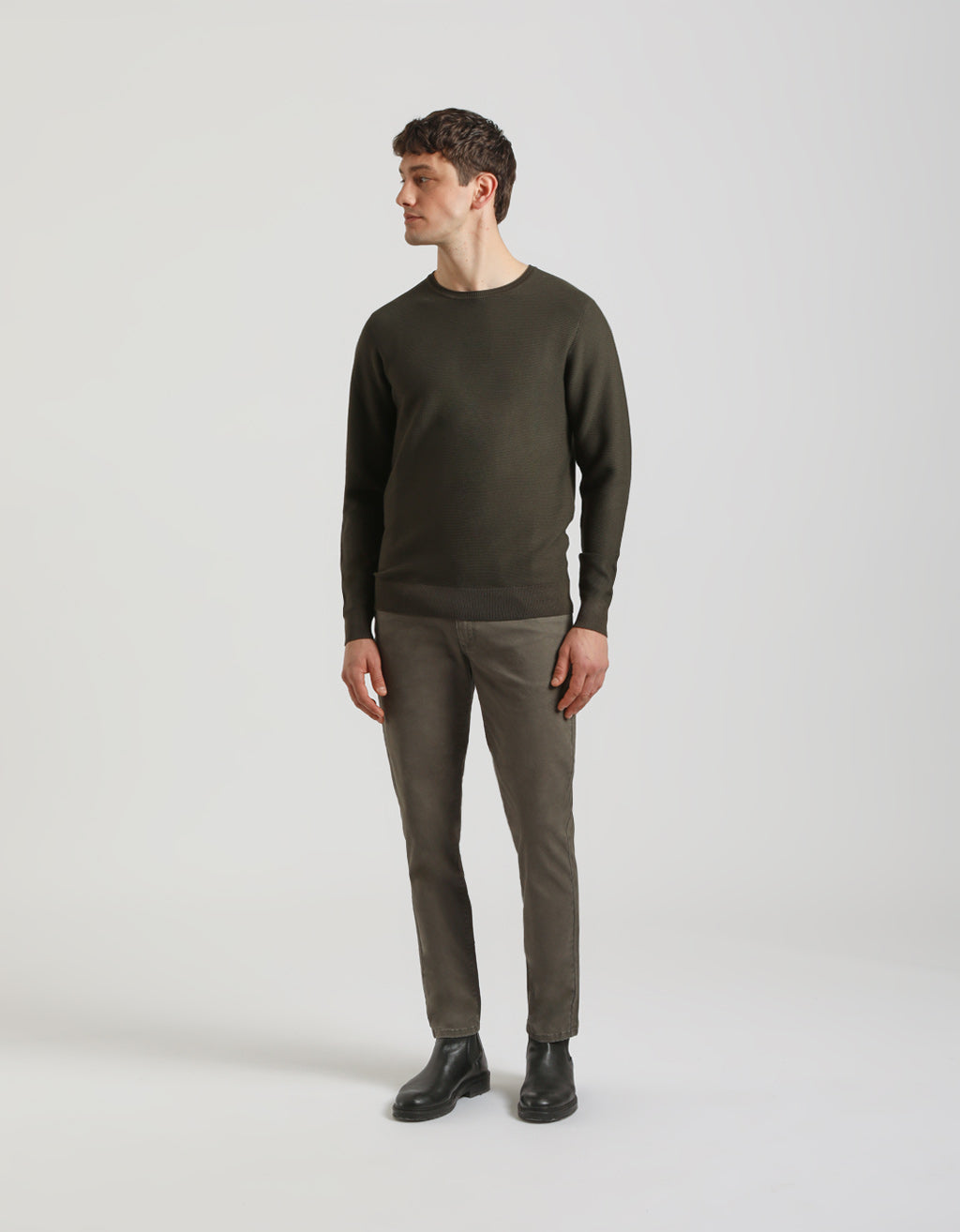 Maglia girocollo in viscosa