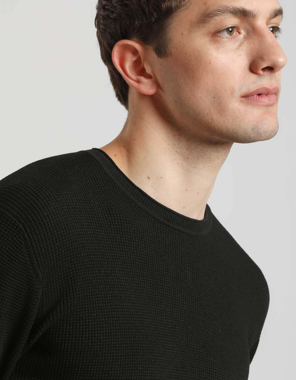 Maglia girocollo in viscosa