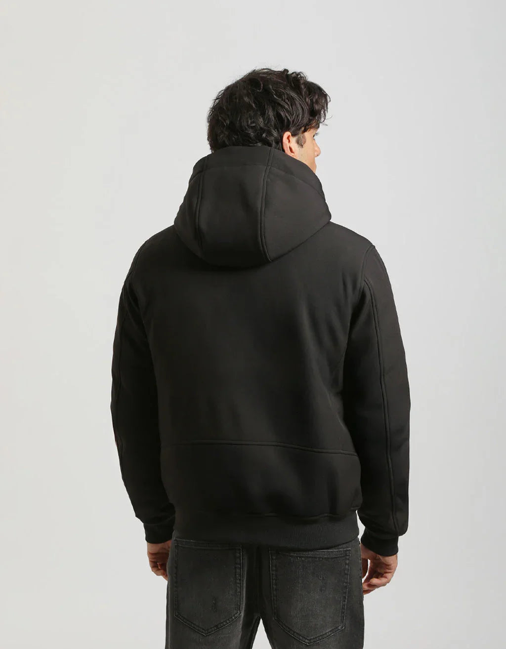 Bomber imbottito con cappuccio