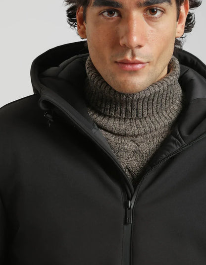 Bomber imbottito con cappuccio