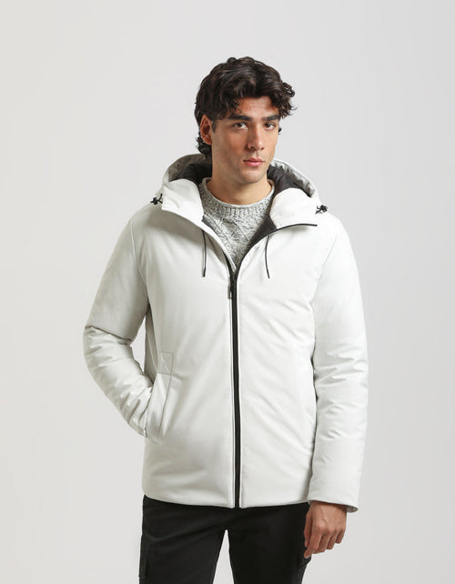 Giubbotto antivento con cappuccio