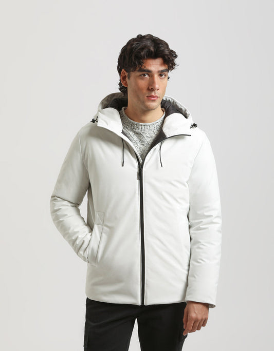 Giubbotto antivento con cappuccio