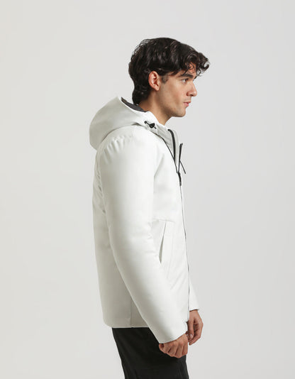 Giubbotto antivento con cappuccio