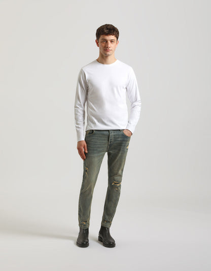 Jeans effetto sabbia