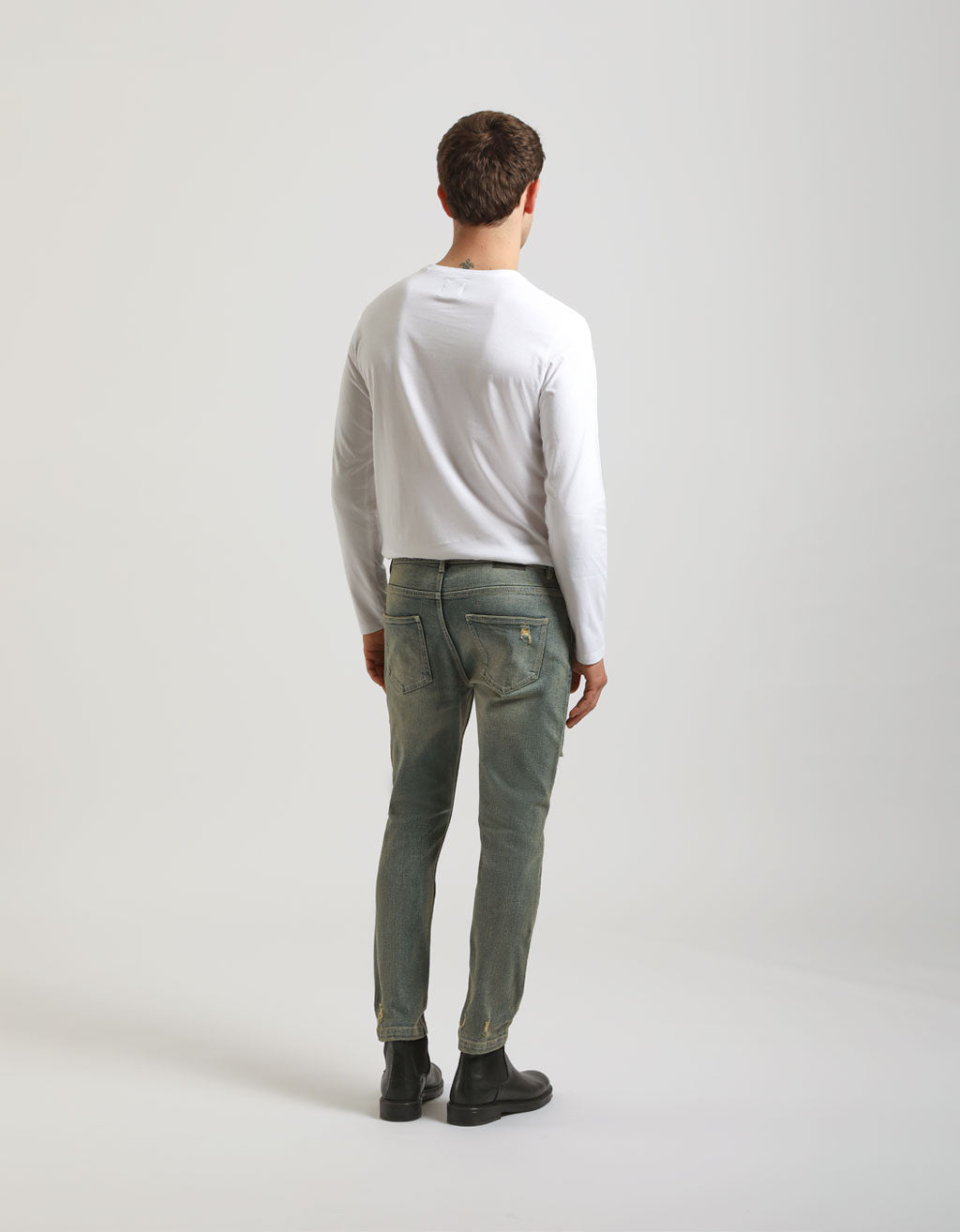 Jeans effetto sabbia