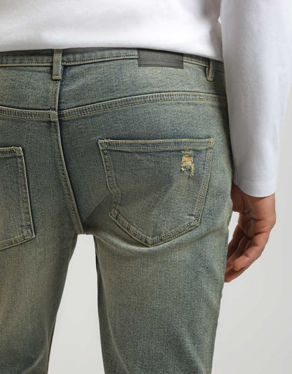 Jeans effetto sabbia