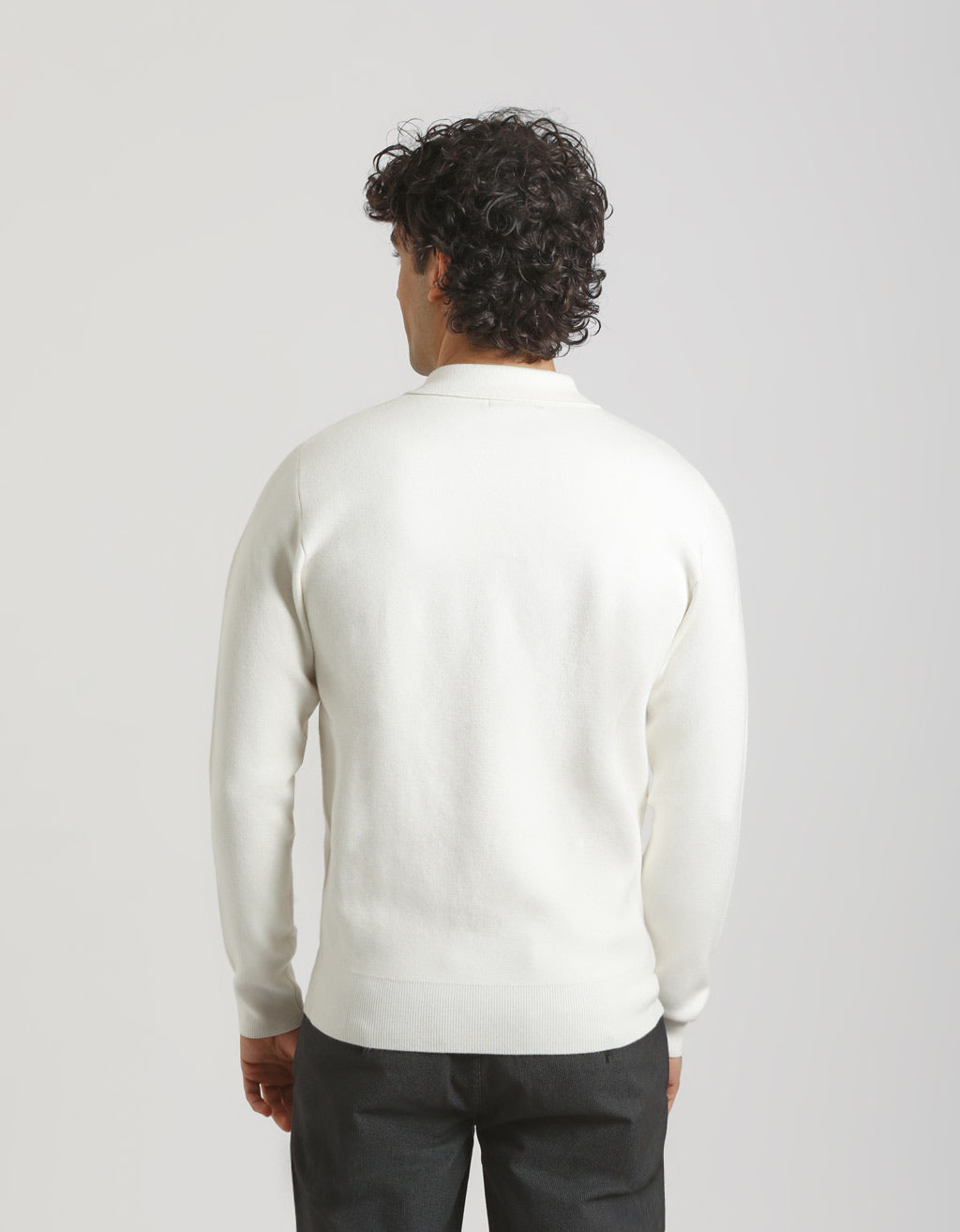 Polo manica lunga misto viscosa