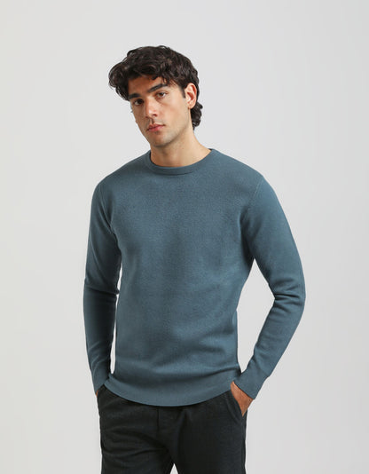 Maglia girocollo in viscosa