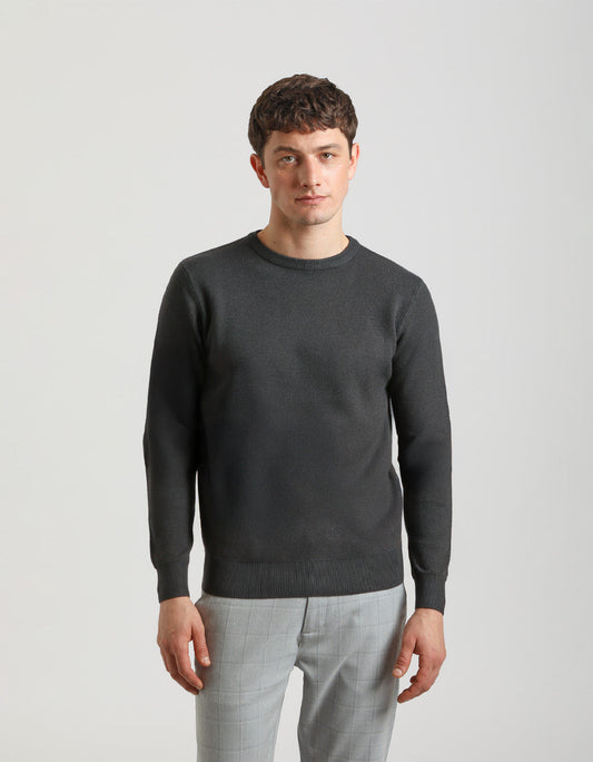 Maglia girocollo in viscosa