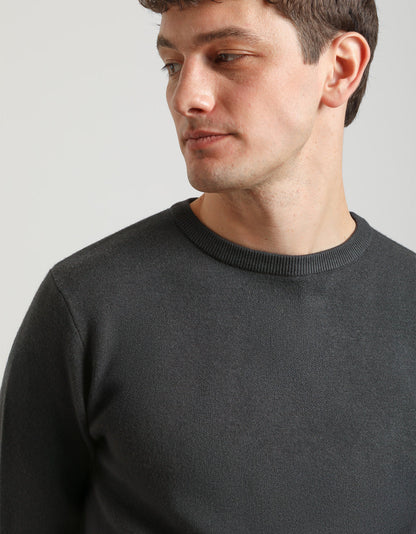 Maglia girocollo in viscosa