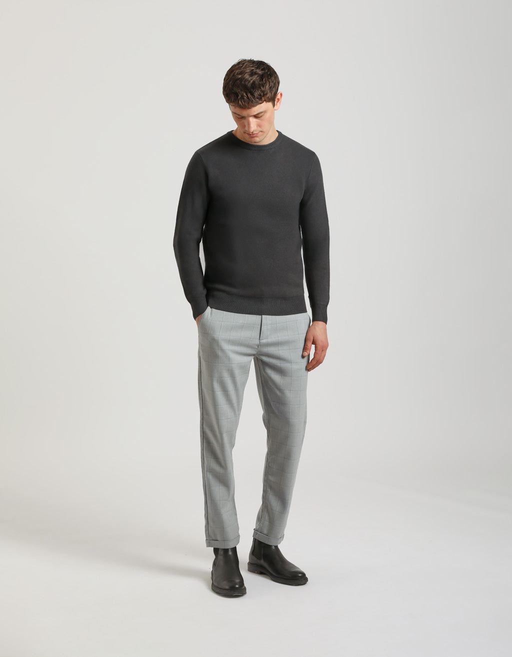 Maglia girocollo in viscosa