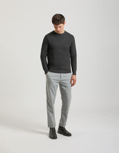 Maglia girocollo in viscosa