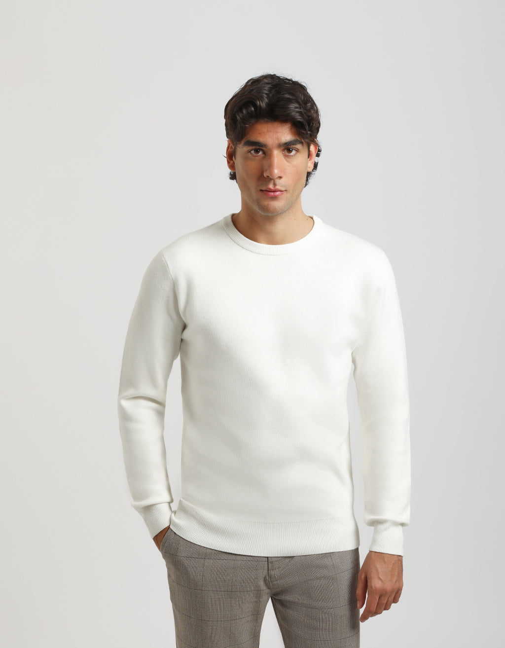 Maglia girocollo in viscosa