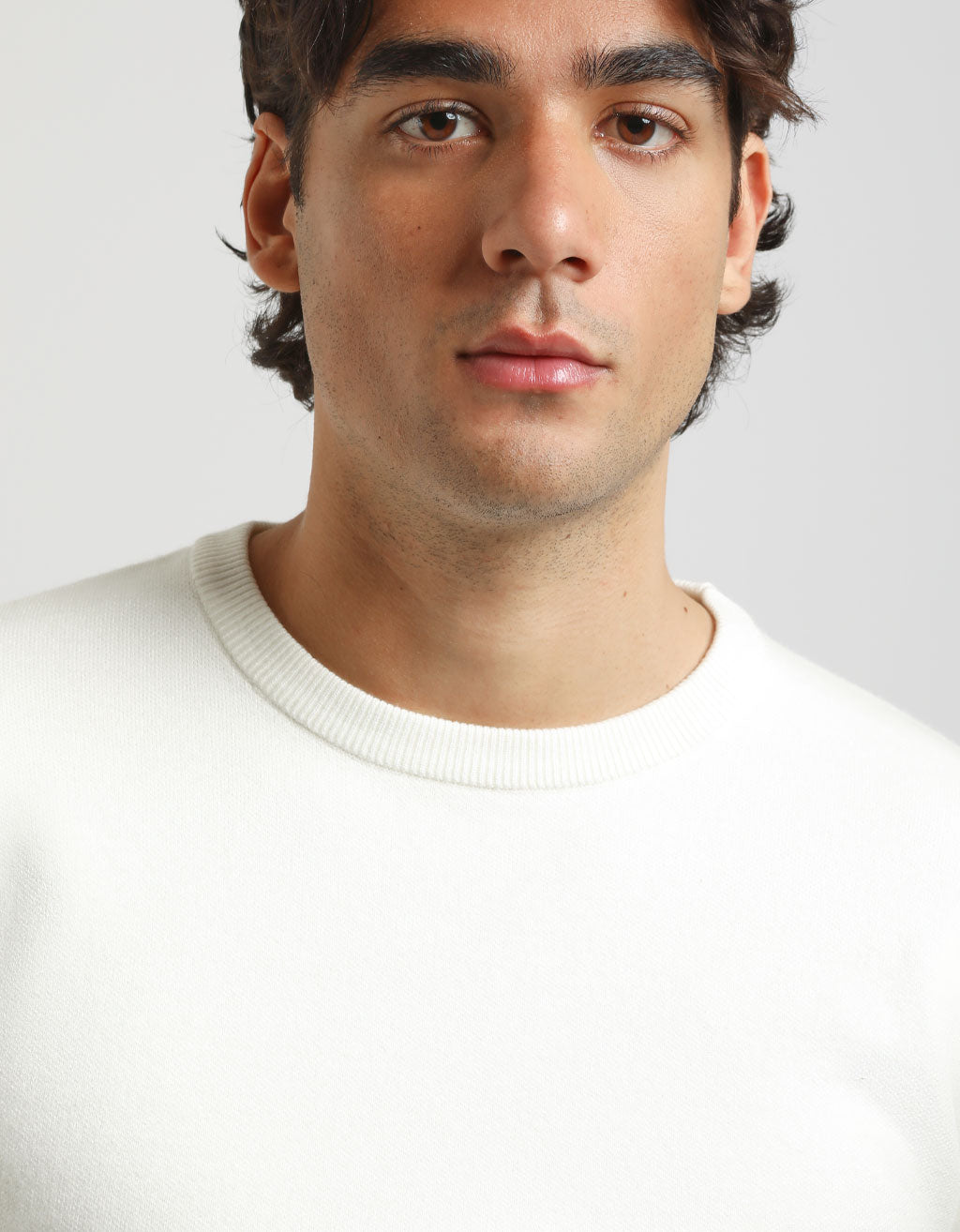 Maglia girocollo in viscosa