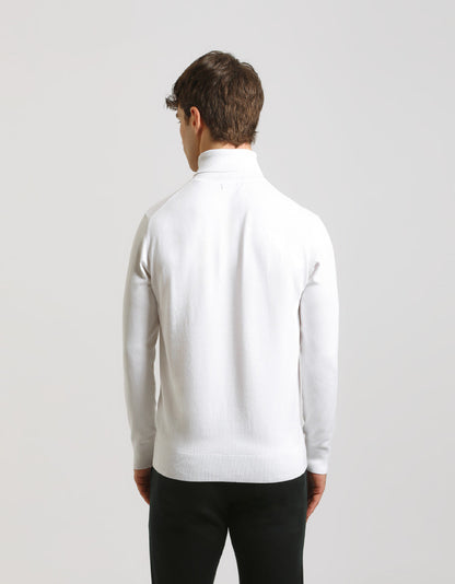 Maglia collo alto in misto viscosa