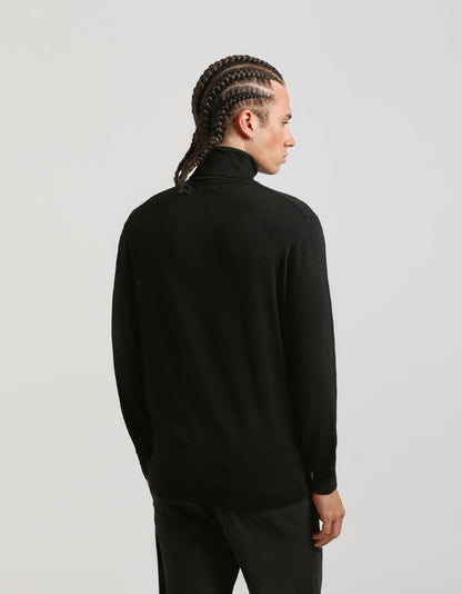 Maglia collo alto in misto viscosa