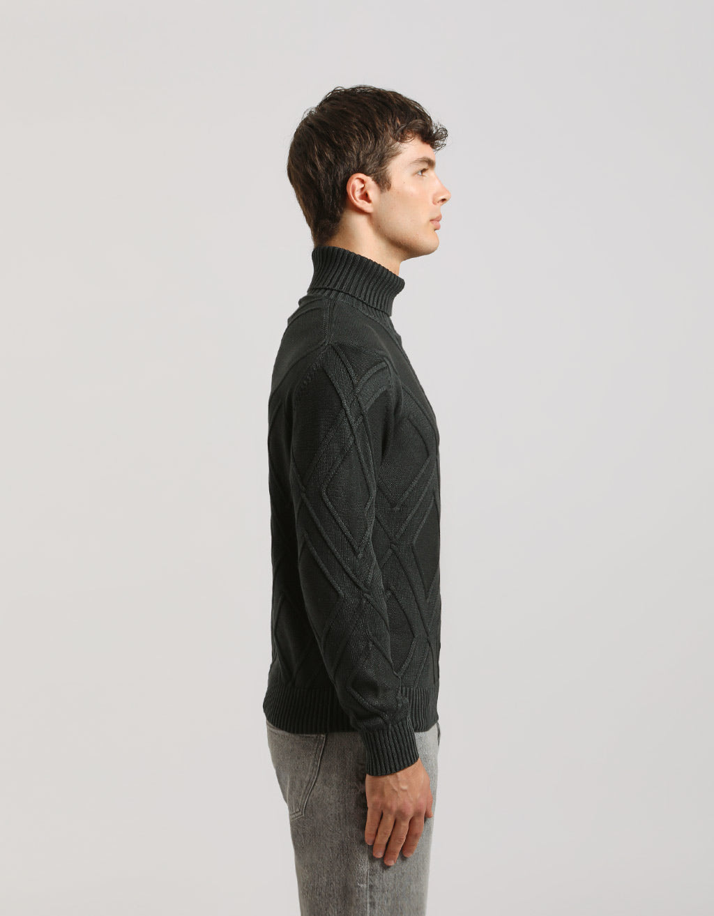 Maglia collo alto 100% cotone