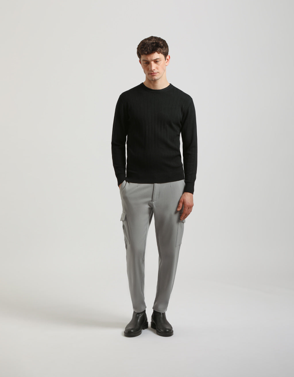 Pantaloni cargo in misto viscosa