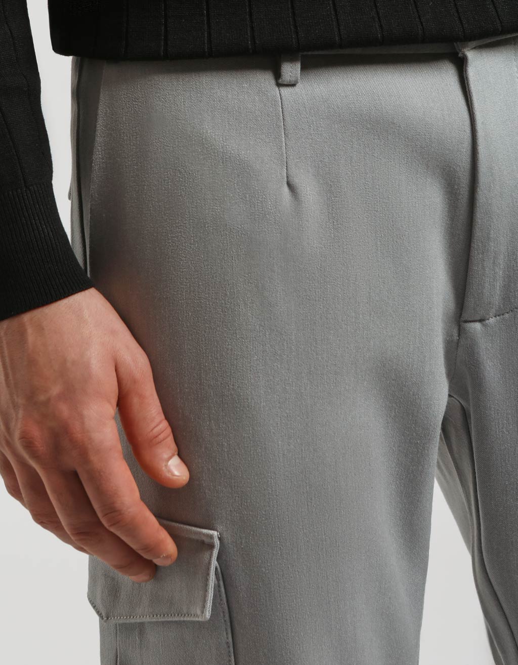 Pantaloni cargo in misto viscosa