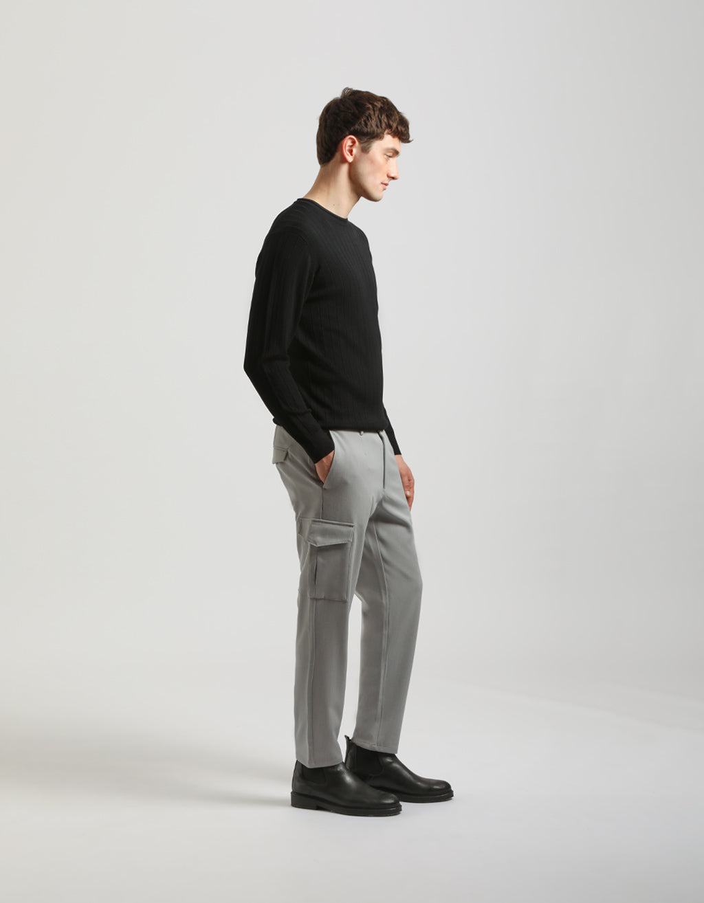 Pantaloni cargo in misto viscosa