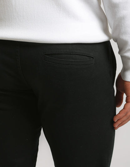 Pantaloni chino in cotone strutturato