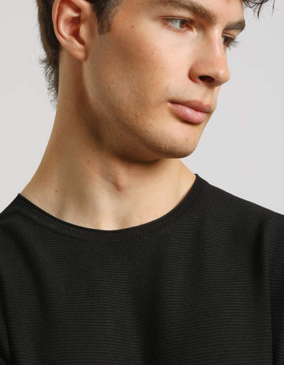 Maglia girocollo in viscosa