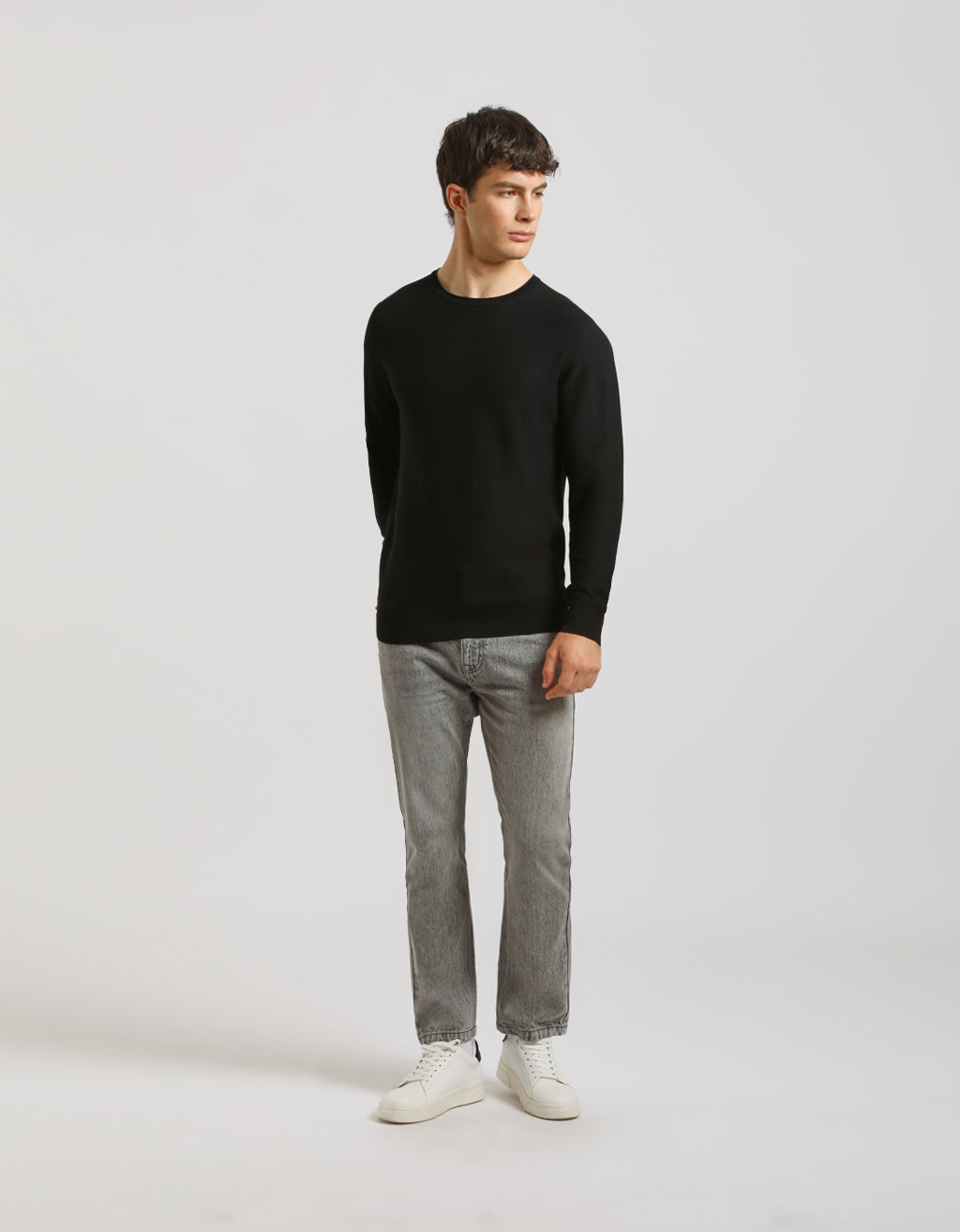 Maglia girocollo in viscosa