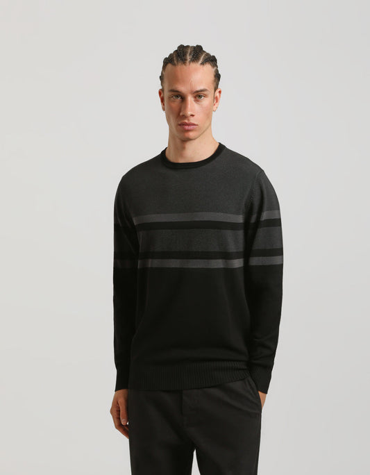 Maglia girocollo colorblock