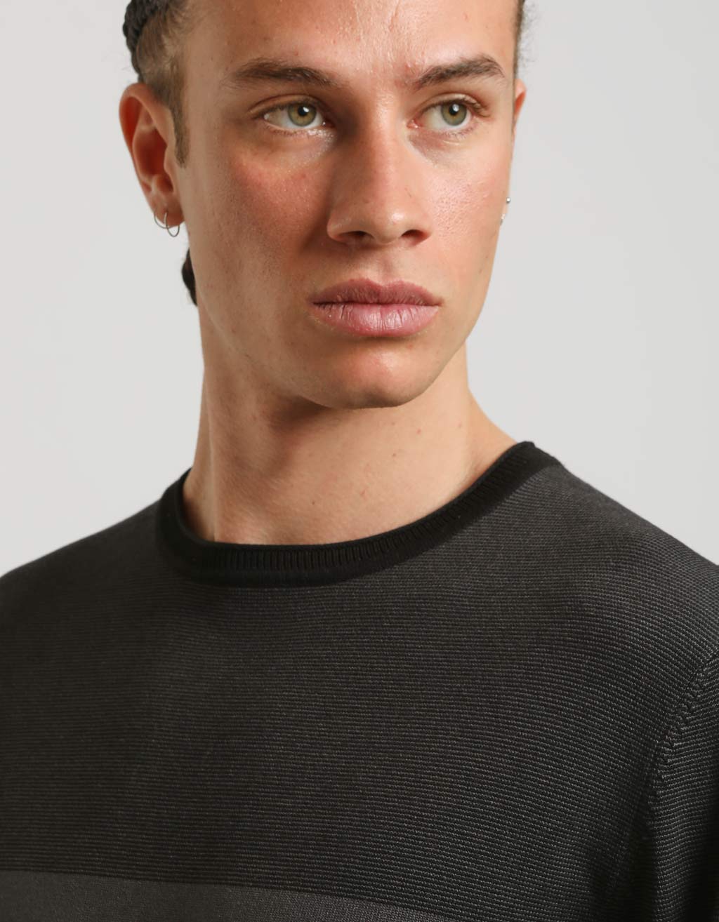 Maglia girocollo colorblock