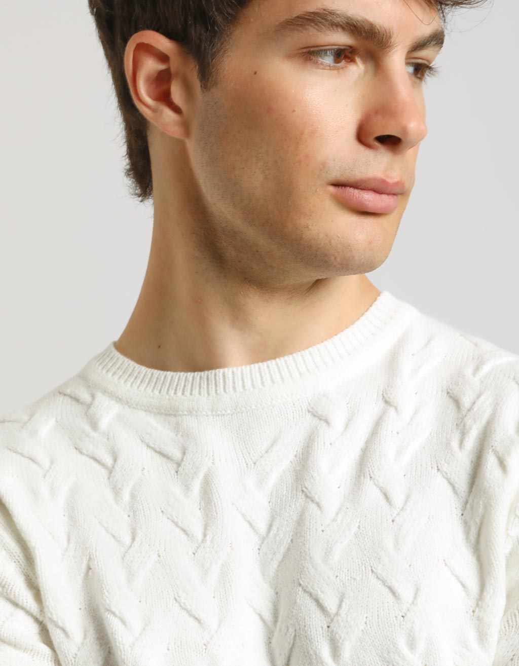 Maglia girocollo colorblock