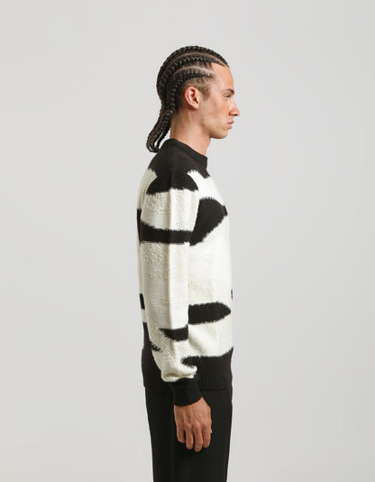 Maglia girocollo fantasia