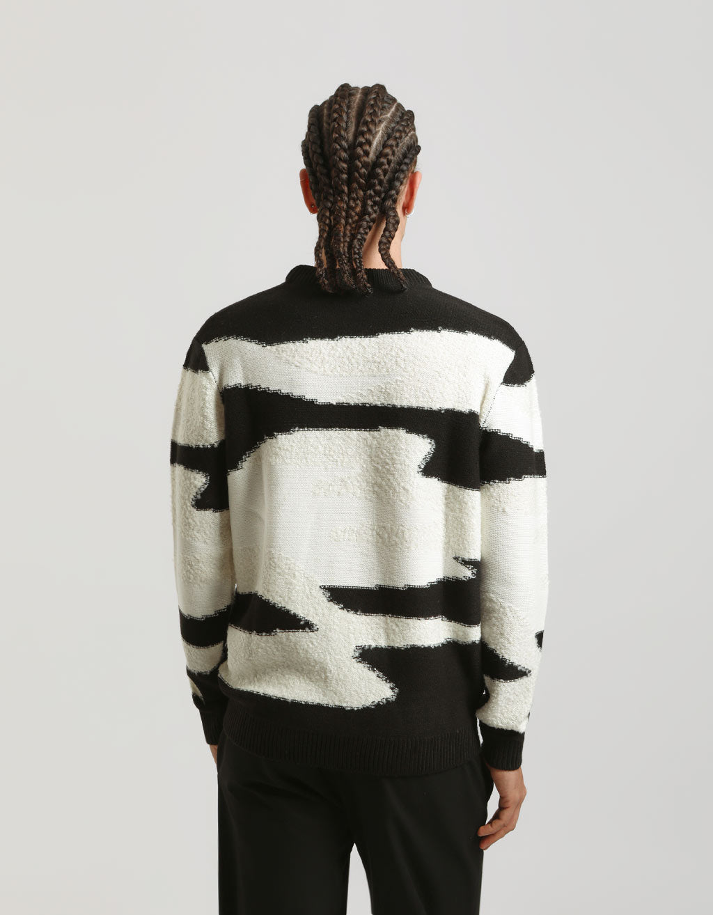 Maglia girocollo fantasia