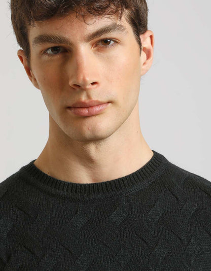 Maglia girocollo colorblock