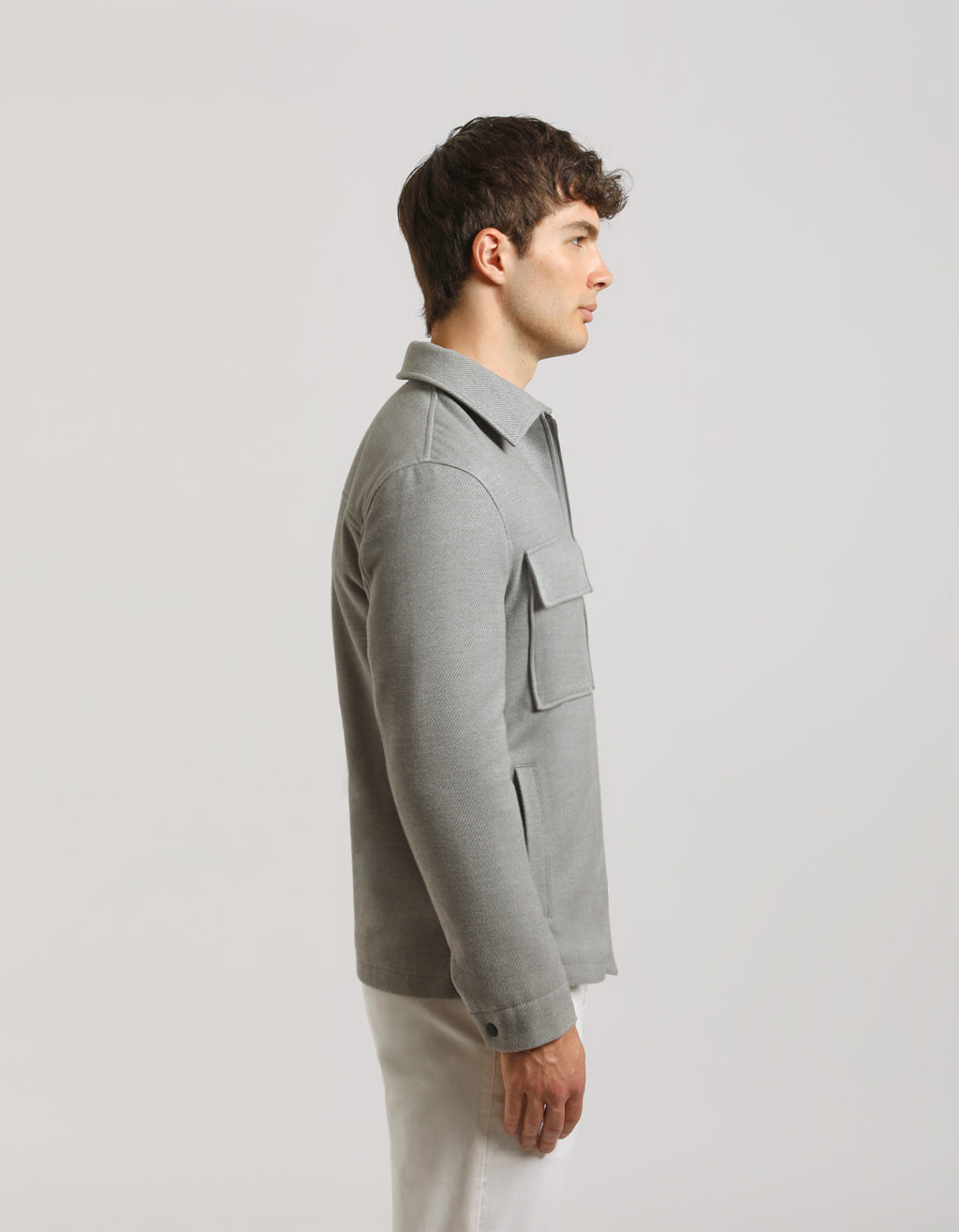 Giacca camicia in tessuto tecnico