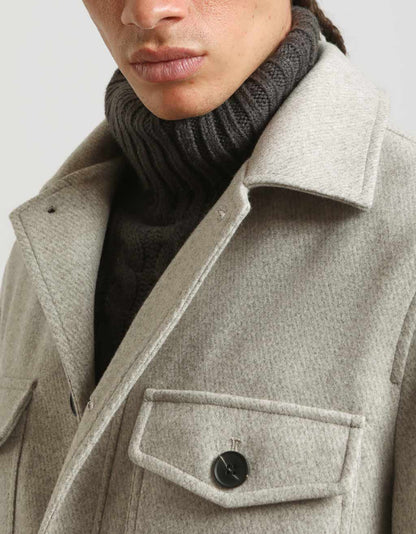 Giacca camicia con bottoni