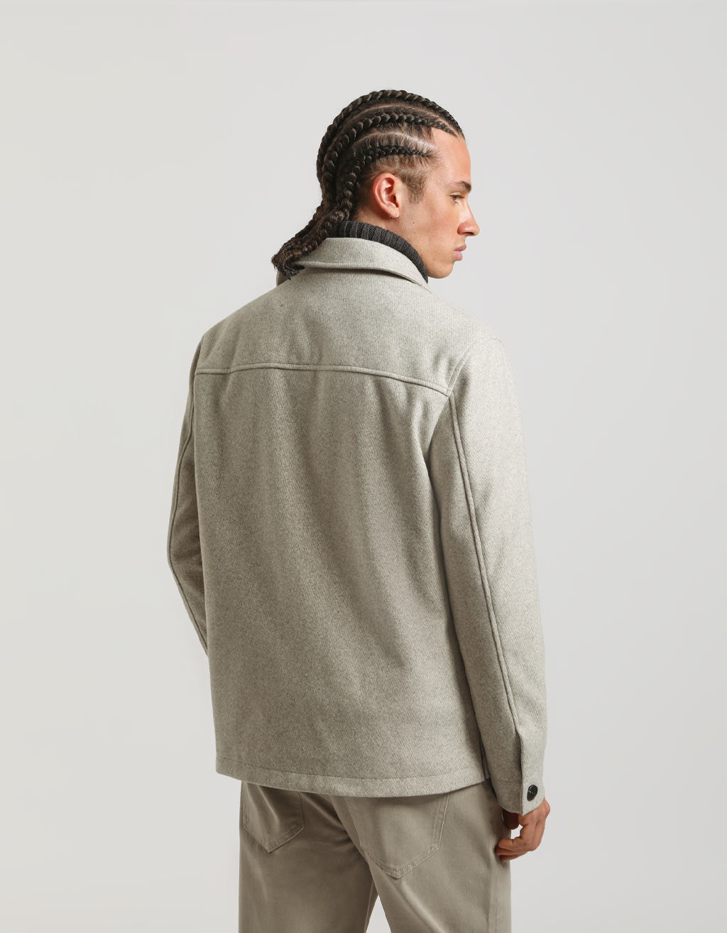 Giacca camicia con bottoni