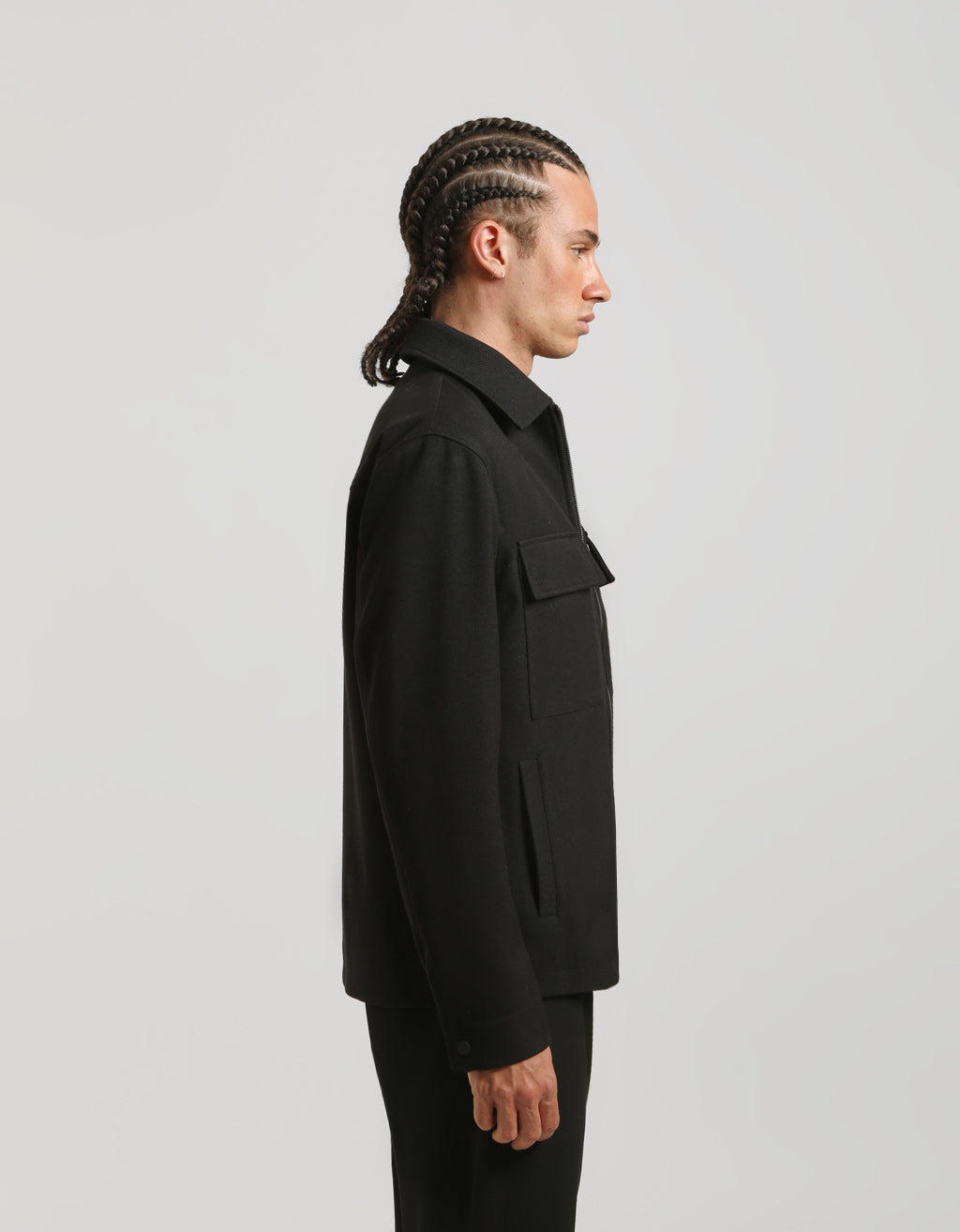 Giacca camicia in tessuto tecnico