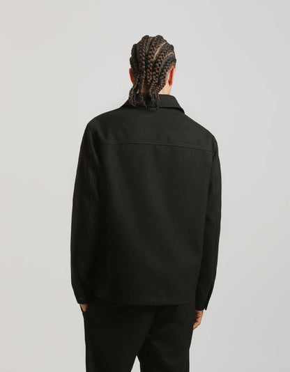 Giacca camicia in tessuto tecnico