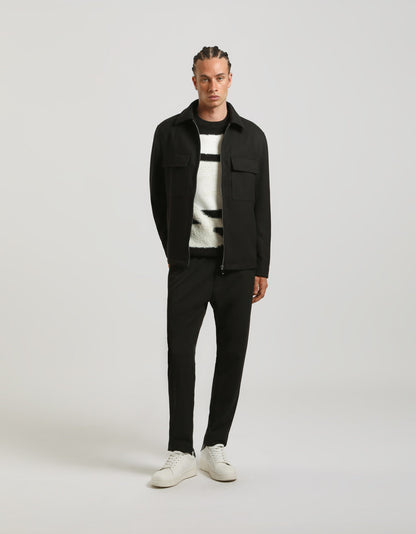 Giacca camicia in tessuto tecnico