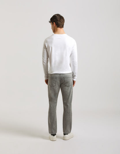 Jeans slim fit grigio