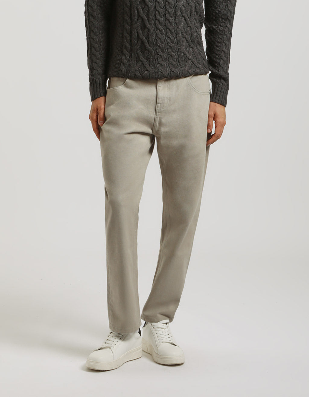 Pantaloni cinque tasche 100% cotone