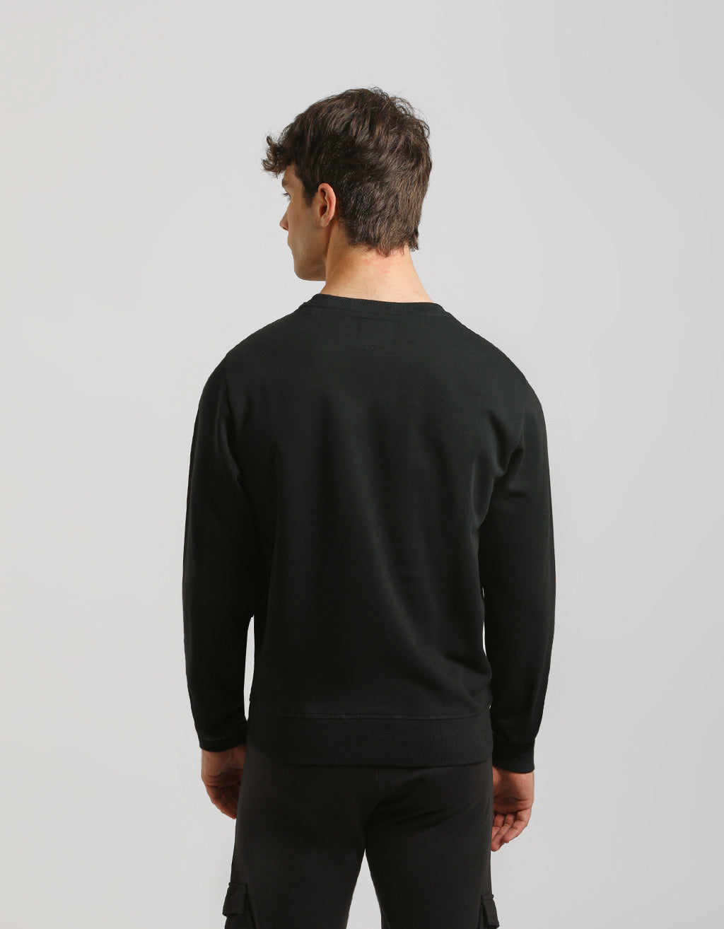 Felpa girocollo con stampa