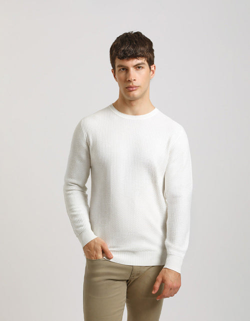 Maglia girocollo strutturata