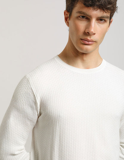 Maglia girocollo strutturata