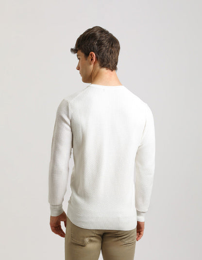 Maglia girocollo strutturata