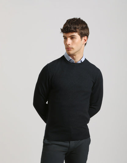 Maglia girocollo strutturata